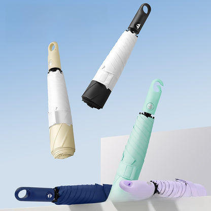 HAIBAI™ 形状記憶・超軽量 三つ折りUV日傘｜晴雨兼用・6本骨・自動開閉